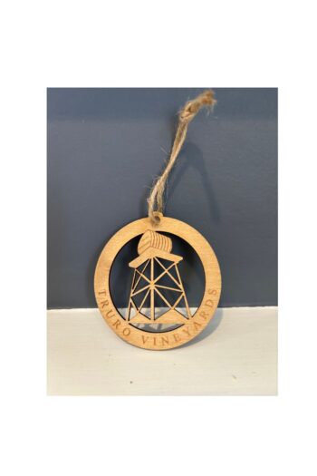 Truro Vineyards Barrel Etched Wooden Ornament